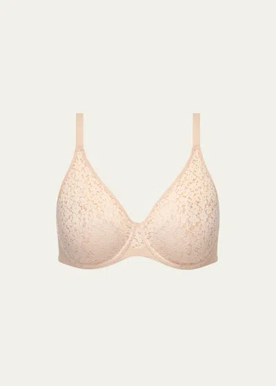 Chantelle Norah Molded Lace Bra In Nude