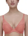 Chantelle Norah Plunge Underwire T-shirt Bra In Rose Canyon