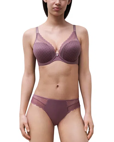Chantelle Norah Plunge Underwire T-shirt Bra In Purple
