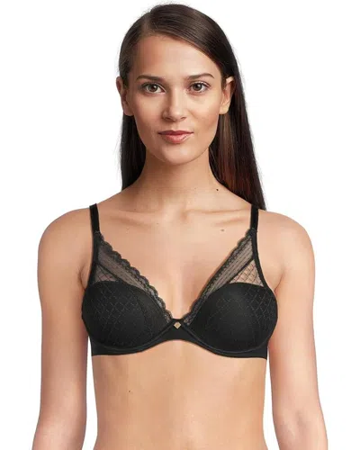 CHANTELLE NORAH T-SHIRT BRA WOMENS BLACK ADJUSTABLE STRAP UNDERWIRE BUU887