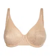 Chantelle Norah Molded Lace Bra In Beige