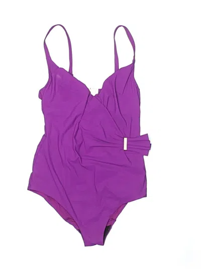 Pre-owned Chantelle Paris One Piece Swimsuit In Purple