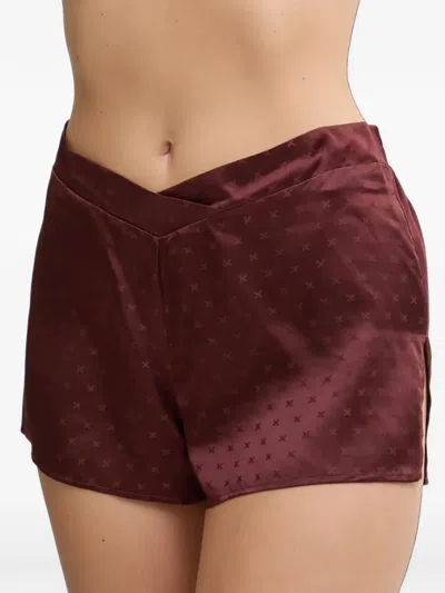 Chantelle Patterned Pajama Shorts In Red