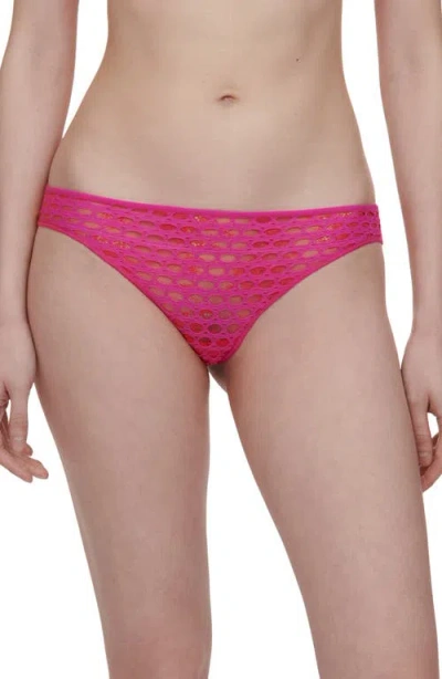 Chantelle Pulp Fishnet, Lace & Tulle Thong