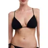 Chantelle Pulp Jacquard Triangle Bikini Top In Black