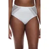 Chantelle Pulp Lace Trim High Waist Briefs In White