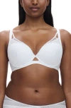 Chantelle Pulp Plunge Contour Underwire Bra In White