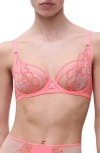 Chantelle Pulp Unlined Underwire Bra In Pink