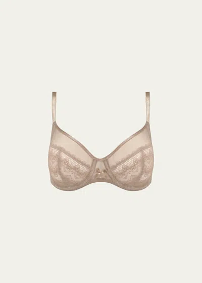 Chantelle Revele Moi Perfect Fit Underwire Bra In Nubuck