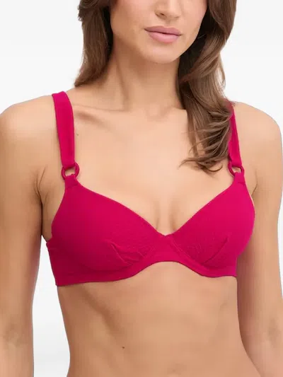 Chantelle Ring-detail Bikini Top In Pink