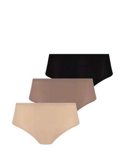 Chantelle Shorty Seamless Stretch Briefs (set Of Three) In Multi