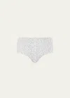 Chantelle Soft Stretch High-rise Leopard-print Briefs In White