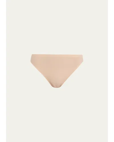 Chantelle Soft Stretch Microfiber Thong In Neutral