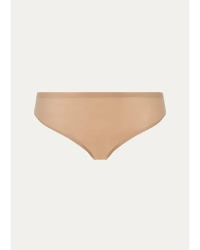Chantelle Soft Stretch Microfiber Thong In Gray