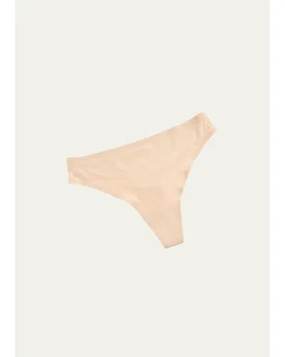 Chantelle Soft Stretch Microfiber Thong In Ultra Nude
