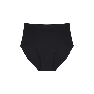 Chantelle Soft Stretch+ Nude High-waist Briefs In Black