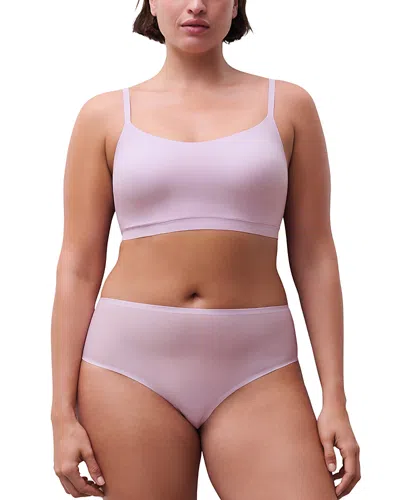 Chantelle Soft Stretch One Size High Waist Retro Thong In Purple