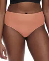 Chantelle Soft Stretch One-size High-waist Thong In Rose Canyon