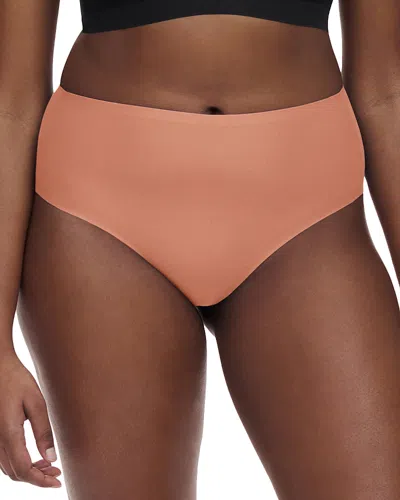 Chantelle Soft Stretch One-size High-waist Thong In Rose Canyon