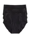 Chantelle Soft Stretch One-size Hipsters, Set Of 3 In Black