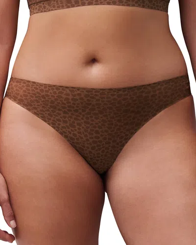 Chantelle Soft Stretch One-size Seamless Thong In Brown