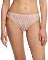Chantelle Soft Stretch One-size Seamless Thong In Ikat Print
