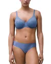 Chantelle Soft Stretch One-size Bikini In Blue