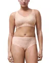 Chantelle Soft Stretch One-size Full Briefs In Pink