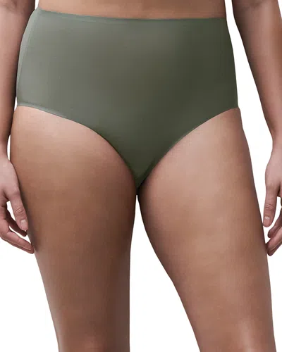 Chantelle Soft Stretch One-size Seamless Briefs In Green