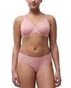 Chantelle Soft Stretch One-size Seamless Hipster In Pink