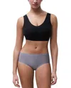 Chantelle Soft Stretch One-size Seamless Hipster In Gray