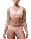 Chantelle Soft Stretch One-size Seamless Hipster In Pink