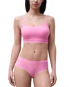Chantelle Soft Stretch One-size Seamless Hipster In Pink