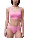 Chantelle Soft Stretch One-size Seamless Thong In Pink