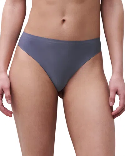 Chantelle Soft Stretch One-size Seamless Thong In Gray