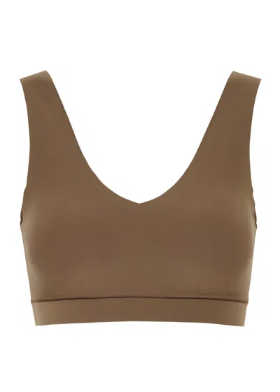 Chantelle Soft Stretch Padded Soft-cup Bra In Brown