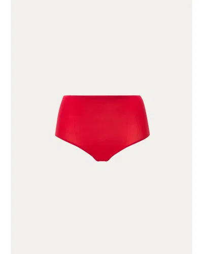 Chantelle Soft Stretch Regular Briefs In Red