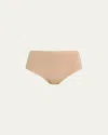Chantelle Womens Nude Soft Stretch Seamless One Size High Leg Briefs In Gold