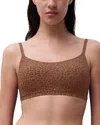Chantelle Soft Stretch Scoop Bralette In Brown