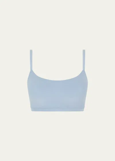 Chantelle Soft Stretch Scoop-neck Bralette In Slate Blue