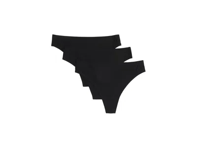 Chantelle Soft Stretch Thong 3-pack In Black