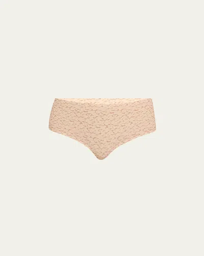 Chantelle Softstretch Floral-print Thong In Norah Nude Print