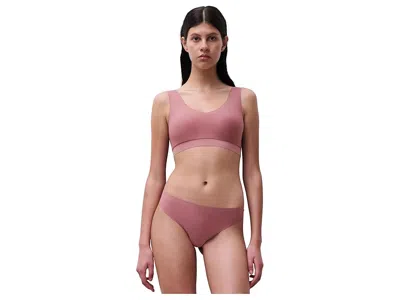 Chantelle Softstretch Padded V-neck Bra Top In Pink