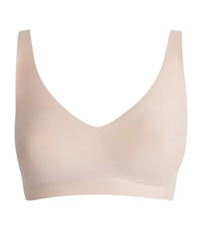 Chantelle Softstretch Power Plunge Bra In Beige