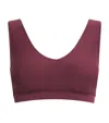 Chantelle Soft Stretch Wireless Padded V-neck Bra In Purple