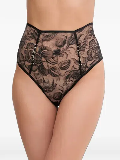 Chantelle Spirits Floral-lace High-waisted Briefs In Multi