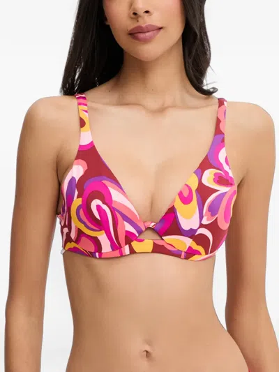 Chantelle Vita Abstract-print Bikini Top In Multi