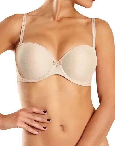 Chantelle Vous Et Moi Strapless Bra In Ultra Nude In Beige