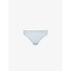 Chantelle Soft Stretch Microfiber Thong In Slate Blue