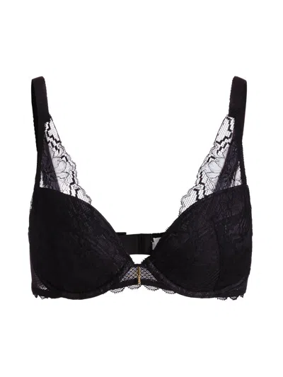 Chantelle Women's Waltz Lace-trim Push Up Bra In Black